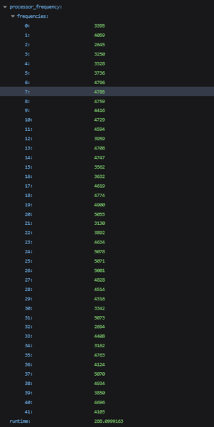 Intel Core Ultra 9 185H Geekbench Geekbench Velocidade do clock (imagem via Geekbench)