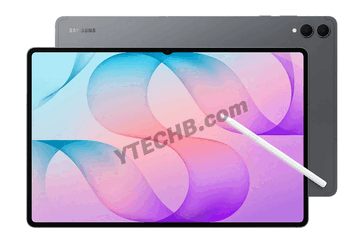 O Galaxy Tab S12 Ultra com acabamento cinza.