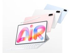 O Huawei MatePad Air (2026) apresenta um design renovado com um módulo de câmera simplificado.