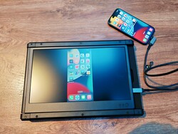 Transferência de tela para um monitor externo via USB-C e o protocolo Display Port