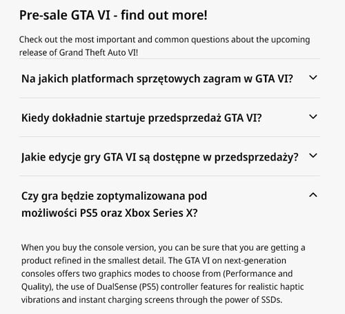 Detalhes sobre os modos de desempenho do GTA 6 para PS5 e Xbox