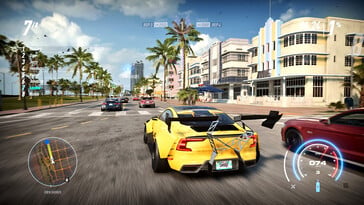 Na foto: uma captura de tela do jogo Need for Speed Heat.