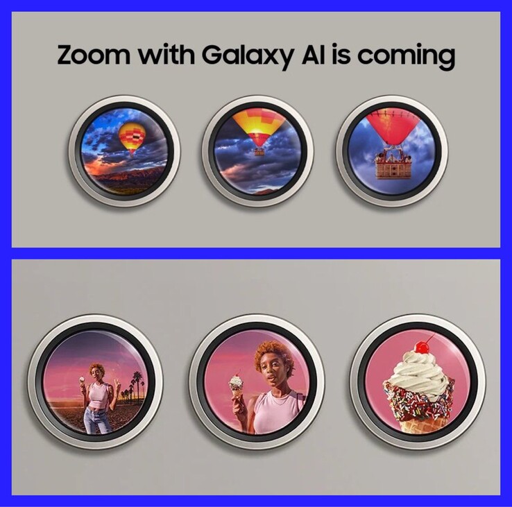 A Samsung já está promovendo ativamente os novos recursos Galaxy AI Zoom das câmeras da série Galaxy S24, pelo menos nos EUA.