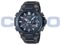 O Casio MTG-B2000YBD-2AJF (na foto) vem com resistência a choques, resistência à água de 200 metros, carregamento solar e sincronização de rádio Multi-Band 6. (Fonte da imagem: Casio)