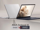 Intel-ZenBook 14 vs. AMD-ZenBook 14 (Fonte da imagem: Asus com edições)