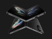 Galaxy Z Fold4 render. (Fonte: OnLeaks x SmartPrix)