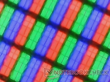 Matriz de subpixels RGB nítida e uniforme