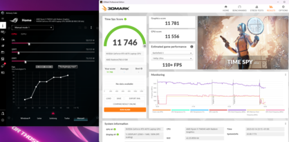 Time Spy com configurações de processador quase mínimas