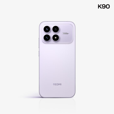 O Redmi K90 em uma opção de cor roxa clara. (Fonte da imagem: Redmi)