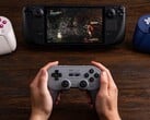 O controle 8BitDo Pro 3 pode ser conectado a um Steam Deck via Bluetooth ou USB. (Fonte da imagem: 8BitDo)