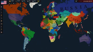 Uma imagem que mostra o mapa do mundo em Age of History 3.