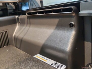 Ranhuras de ventilação