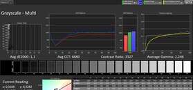 CalMAN Grayscale (Escala de cinza)