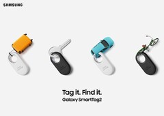 O Galaxy SmartTag 2 vem em duas cores. (Fonte da imagem: Samsung)