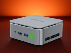 A GMK lançará uma configuração barebone do NucBox G10. Na foto: o mini PC. (Fonte da imagem: GMKtec - editado)