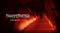 Um banner que apresenta a atualização Crimson Eye de Phasmophobia