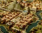 Uma imagem mostrando vários edifícios em Citadelum.