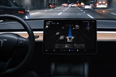 O Full Self-Driving da Tesla em ação (Fonte da imagem: Tesla)