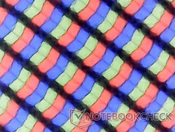 Os subpixels são crocantes para um painel fosco sem grandes problemas de granulosidade