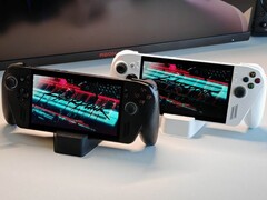 O ROG Xbox Ally X em preto e branco (Fonte da imagem: Notebookcheck) 