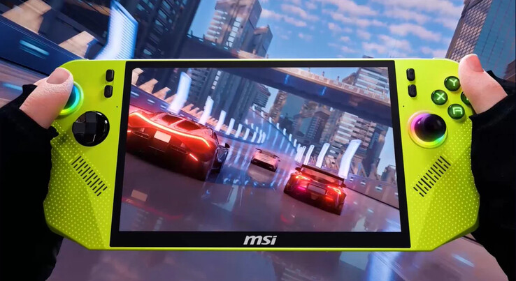 O Claw A8, ou Claw 8 Ryzen Edition, como também é conhecido, possui uma tela IPS de 8 polegadas e 120 Hz. (Fonte da imagem: MSI)