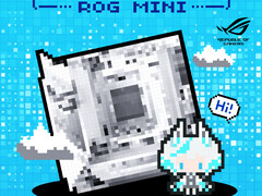 O único teaser da Asus para sua placa-mãe ROG 'Mini Blizzard'. (Fonte da imagem: Asus)