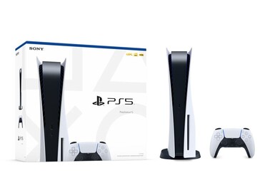 O PS5 padrão. (Fonte de imagem: Sony/@videogamedeals)