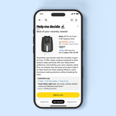 A recomendação de melhor produto da Amazon Help Me Decide AI vem com uma opção mais barata e outra mais cara na parte inferior. (Fonte da imagem: Amazon)