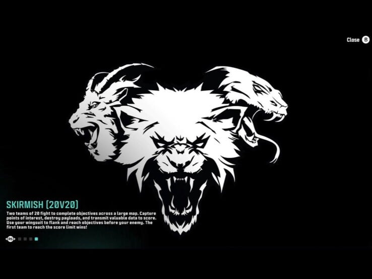 Captura de tela vazada do modo de jogo Skirmish do Black Ops 7. (Fonte da imagem: CharlieIntel on XCancel)