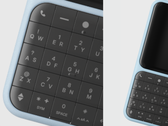 O novo teclado QWERTY (na foto) do Sidephone SP-01. (Fonte da imagem: u/Kindly-Canary-1921 via r/sidephone)