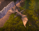 Na foto, uma captura de tela no jogo de Wild Terra 2: New Lands com um dragão ao lado de um rio. (Fonte da imagem: Wild Terra 2)