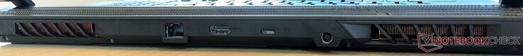 Rear: Ventilation, Gigabit Ethernet, HDMI 2.0b, USB 3.1 (Gen 2) Type-C, DC power, Ventilation