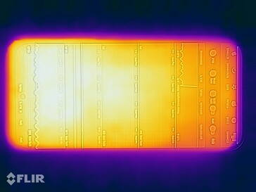 Temperaturas da superfície: Topo