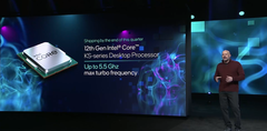 A Intel exibiu o Core i9-12900KS em janeiro no CES 2022. (Fonte de imagem: Intel)