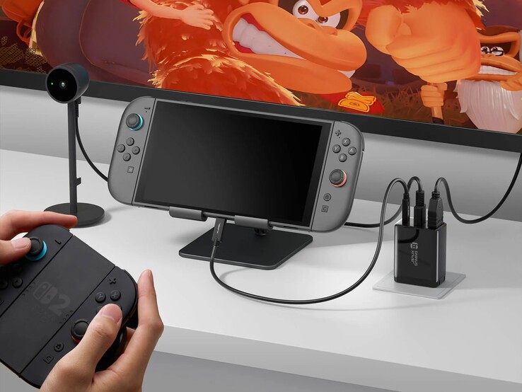 O OmniCentro Charger Dock para Switch 2 é uma alternativa menor e mais barata ao dock oficial do Switch 2. (Fonte da imagem: JSAUX)