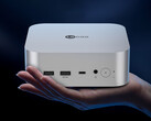 O Lecoo AI Mini Pro tem capacidade máxima de 32 GB de RAM. Na foto: uma imagem promocional mostrando o design do mini PC.