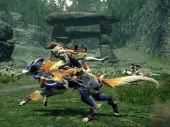 Ao contrário de Monster Hunter: World, agora os jogadores podem montar Palamutes em Monster Hunter Rise.