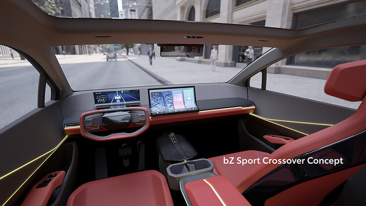 O conceito Toyota bZ Sport Crossover EV. (Fonte da imagem: Toyota)