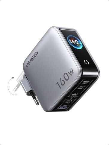 Ugreen Nexode Pro 160 W com plugue da UE
