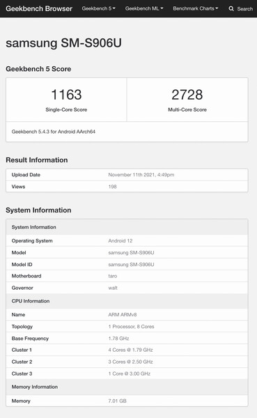 (Fonte de imagem: Geekbench)