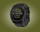 A Garmin está lançando mais uma atualização v22.xx para a série Fenix 8, incluindo o modelo derivado Tactix 8, este último ilustrado na foto.