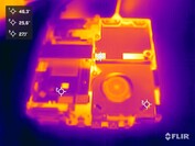 Teste de estresse do HP Pro Mini 400 G9 (sem a tampa do compartimento)