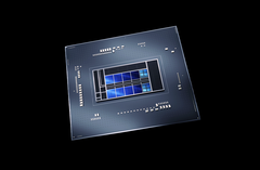 CPU de mesa Alder Lake, renderização oficial; Intel Core i9-12900K spotted quebrando a barreira de 5 GHz (Fonte: Intel)