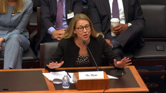 Coinbase CEO Alesia Haas testemunha perante o Congresso (imagem: Comitê Financeiro/YouTube)