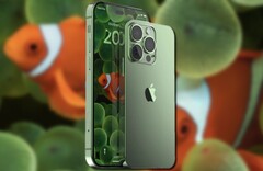 Os renderings não oficiais do iPhone 14 Pro Max e do iPhone 14 Pro são baseados em rumores e vazamentos. (Fonte de imagem: @4RMD3/Apple - editado)