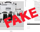 Loja falsa de produtos Zima