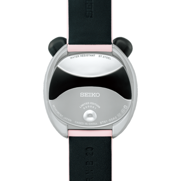 O Seiko Power Design Project Panda Chronograph em rosa