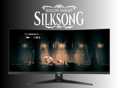 Hollow Knight: Suporte a monitor ultrawide Silksong mostrado (Fonte da imagem: Team Cherry, Asus com edições)