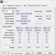 Informações do sistema CPU-Z: SPD