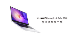 O MateBook D 14 SE 2022 vem em uma configuração. (Fonte da imagem: Huawei)